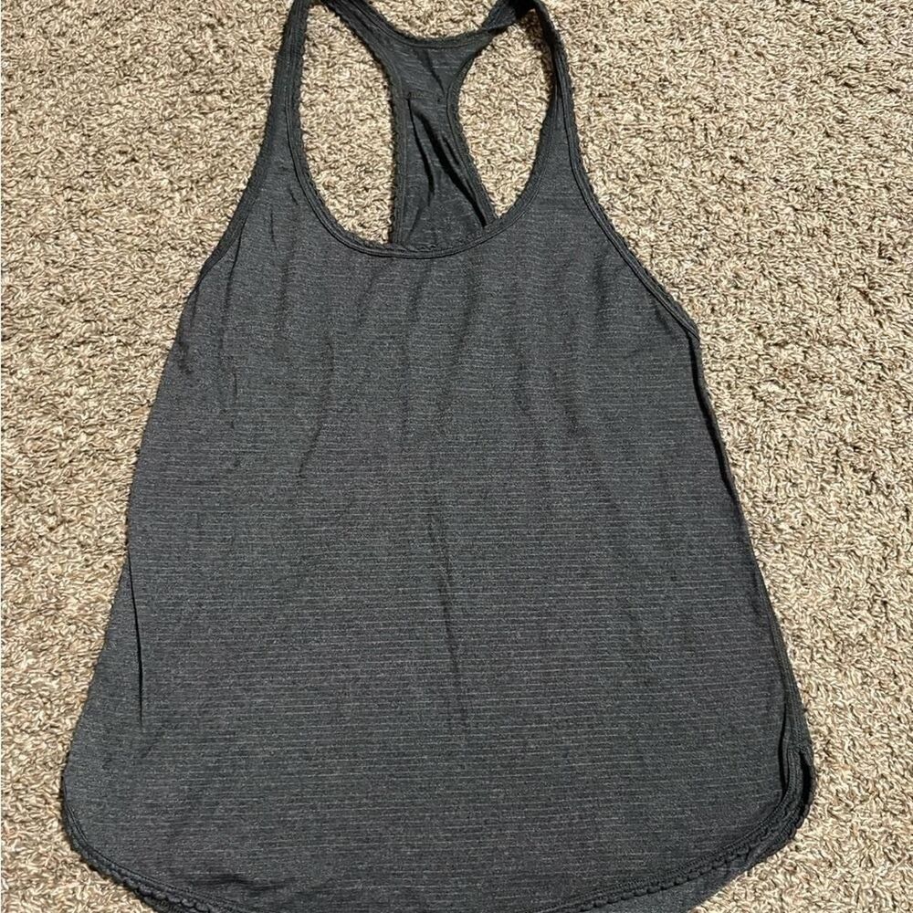 Lululemon 105 F Singlet in Silver Heathered Black